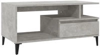 vidaXL Couchtisch Betongrau 90x49x45 cm Holzwerkstoff