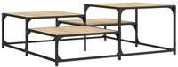 vidaXL Couchtisch Sonoma-Eiche 107x107x40 cm Holzwerkstoff