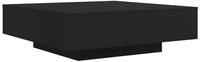 vidaXL Couchtisch mit LED-Leuchten Schwarz 100x100x31 cm