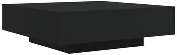 vidaXL Couchtisch mit LED-Leuchten Schwarz 100x100x31 cm