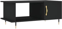 vidaXL Couchtisch Schwarz 90x50x40 cm Holzwerkstoff