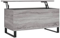 vidaXL Couchtisch Grau Sonoma 90x44,5x45 cm Holzwerkstoff