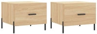 vidaXL Couchtische 2 Stk. Sonoma-Eiche 50x50x40 cm Holzwerkstoff