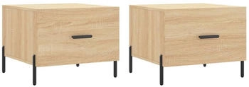 vidaXL Couchtische 2 Stk. Sonoma-Eiche 50x50x40 cm Holzwerkstoff Modell 7