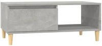 vidaXL Couchtisch Betongrau 90x50x36,5 cm Holzwerkstoff