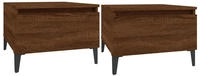 vidaXL Beistelltische 2 Stk. Braun Eiche 50x46x35 cm Holzwerkstoff