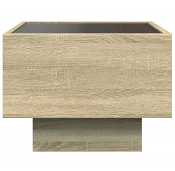 vidaXL Beistelltisch mit LED Sonoma Eiche 40x40x30 cm Holzwerkstoff