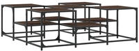 vidaXL Couchtisch Braun Eichen-Optik 121x121x40 cm Holzwerkstoff