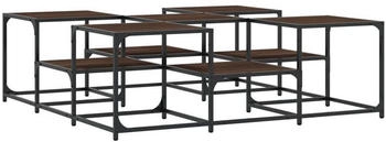 vidaXL Couchtisch Braun Eichen-Optik 121x121x40 cm Holzwerkstoff