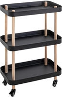 Beistelltisch , schwarz , Ma&szlig;e (cm): B: 50 H: 76