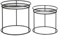 HAKU Beistelltisch "Sofatisch, Wohnzimmertisch" Set, 2er Set, 2 Stk. tlg. rund...