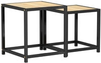 vidaXL Beistelltische 2 Stk. MDF Sonoma-Eiche