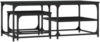 vidaXL Satztische 2 Stk. Schwarz Holzwerkstoff Modell 5