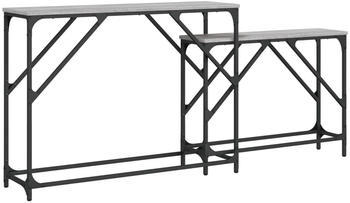 vidaXL Konsolentische 2 Stk. Grau Sonoma Holzwerkstoff Modell 1