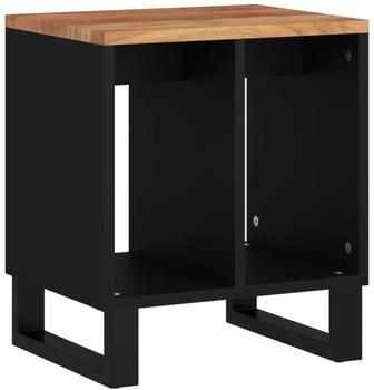 vidaXL Beistelltisch 40x31x46 cm Massivholz Akazie & Holzwerkstoff