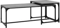vidaXL Couchtische 2 Stk. Grau Sonoma Holzwerkstoff