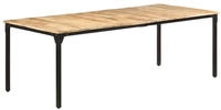 vidaXL Esstisch 220x100x76 cm Raues Mangoholz