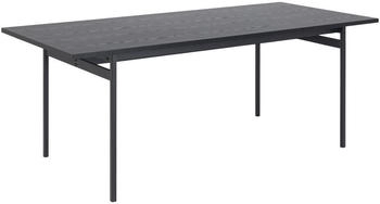 Actona Angus Esstisch 90x200 schwarz Esszimmertisch Tisch Küchentisch Küchen Esszimmer