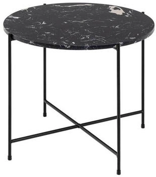 Actona Beistelltisch Schwarz Stein rund 52x40x52 cm Reach