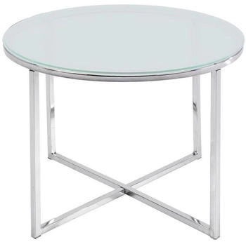 Livetastic Beistelltisch Klar Glas 55x45x55 cm