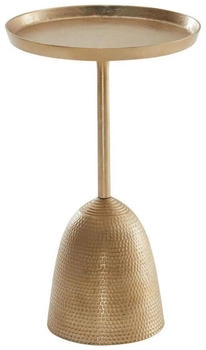 Mid.you Beistelltisch Gold Metall rund 33x53x33 cm
