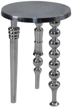 Mid.you Beistelltisch Silber Metall rund konisch 63 cm