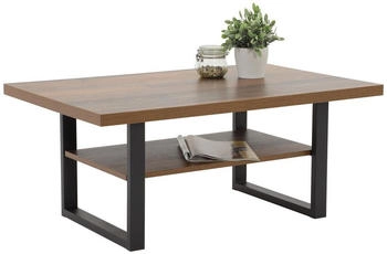 Mid.you Couchtisch Metall Vintage rechteckig U-Form 69x45x105 cm