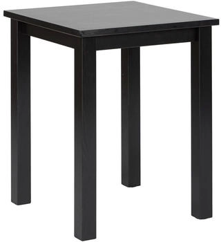 Mid.you Beistelltisch Schwarz Kiefer massiv quadratisch 45x55x45 cm
