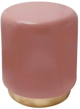 Mid.you Beistelltisch Rosa Gold Metall Uni rund Sockel 35x44,5x35 cm