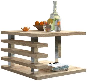 designimpex DC-2 Sonoma Eiche Wohnzimmertisch 60x60x40cm 60x40x60 cm