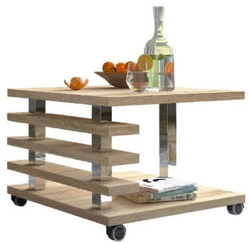 designimpex DC-2 Sonoma Eiche Wohnzimmertisch 60x60x45 cm braun/holzfarben