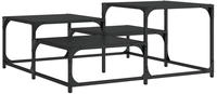 vidaXL Couchtisch Schwarz 87,5x87,5x40 cm Holzwerkstoff