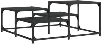 vidaXL Couchtisch Schwarz 87,5x87,5x40 cm Holzwerkstoff