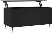 vidaXL Couchtisch Schwarz 90x44,5x45 cm Holzwerkstoff