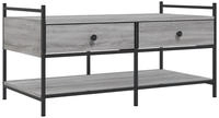 vidaXL Couchtisch Grau Sonoma 99x50x50 cm Holzwerkstoff