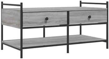 vidaXL Couchtisch Grau Sonoma 99x50x50 cm Holzwerkstoff