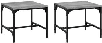 vidaXL Beistelltische 2 Stk. Grau Sonoma 40x40x35 cm Holzwerkstoff