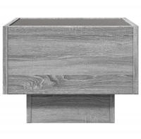vidaXL Beistelltisch mit LED Grau Sonoma 40x40x30 cm Holzwerkstoff