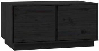 vidaXL Couchtisch Schwarz 80x50x40 cm Massivholz Kiefer Modell 1