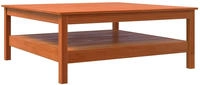 vidaXL Couchtisch Wachsbraun 100x100x40 cm Massivholz Kiefer