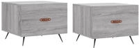 vidaXL Couchtische 2 Stk. Grau Sonoma 50x50x40 cm Holzwerkstoff