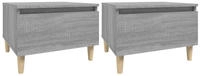 vidaXL Beistelltische 2 Stk. Grau Sonoma 50x46x35 cm Holzwerkstoff