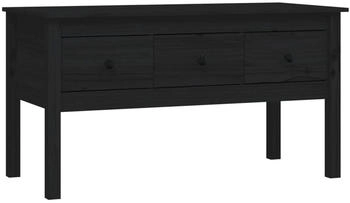 vidaXL Couchtisch Schwarz 102x49x55 cm Massivholz Kiefer Modell 1