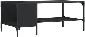 vidaXL Couchtisch mit Regal Schwarz 100x51x40 cm Holzwerkstoff