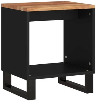 vidaXL Couchtisch 40x31x46 cm Massivholz Akazie & Holzwerkstoff