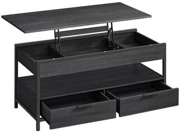 Vasagle Couchtisch schwarz 100x50x48- 63cm (209B22)