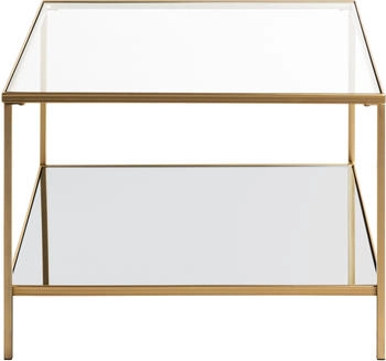 HAKU Beistelltisch Spiegel, Sicherheitsglas gold 60x60x45cm (25235)