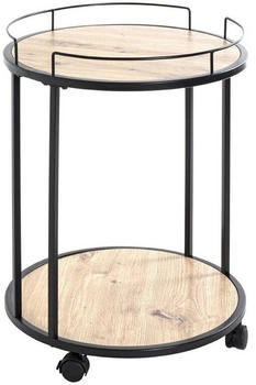HAKU Beistelltisch schwarz, braun 45x45x60cm (14906)