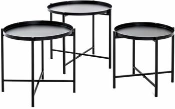 HAKU Beistelltische-Set Metall schwarz Set (21512)
