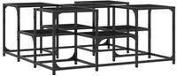 vidaXL Couchtisch Schwarz 91x91x40 cm Holzwerkstoff
